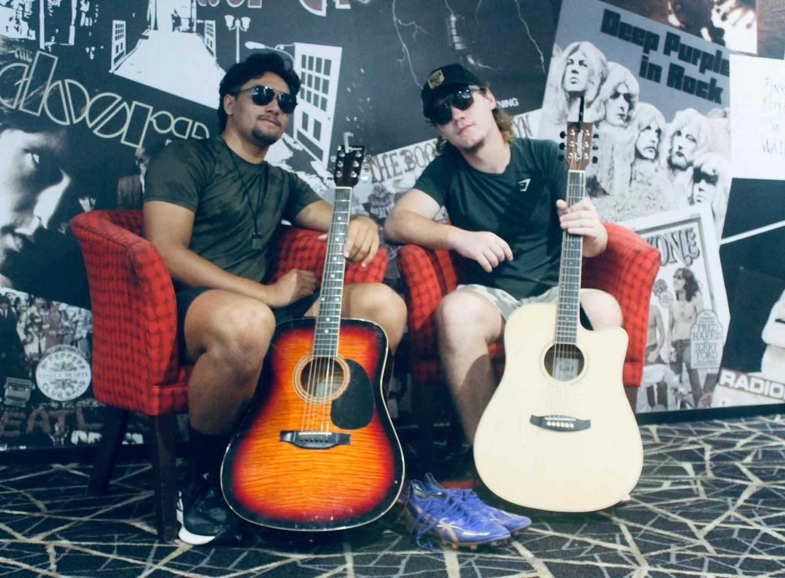 Boots between the guitars, warm edit